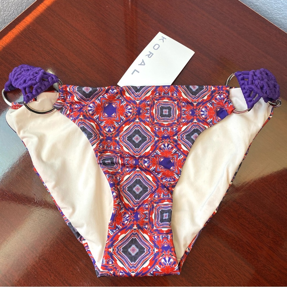 Koral Bikini Bottom Sz. S Sliver Ring Detail